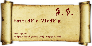 Hattyár Virág névjegykártya