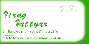 virag hattyar business card